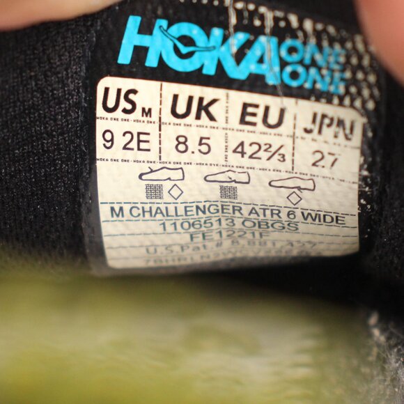 Hoka One One Challenger ATR 6 Men's 9 2E Wide Running Trail Athletic Sneaker - Picture 3 of 10